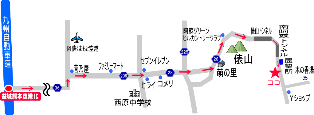 レストランカフェグレーテルの森の地図